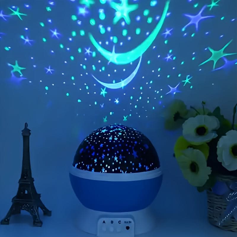 360° Rotating Moon Star Light Projector