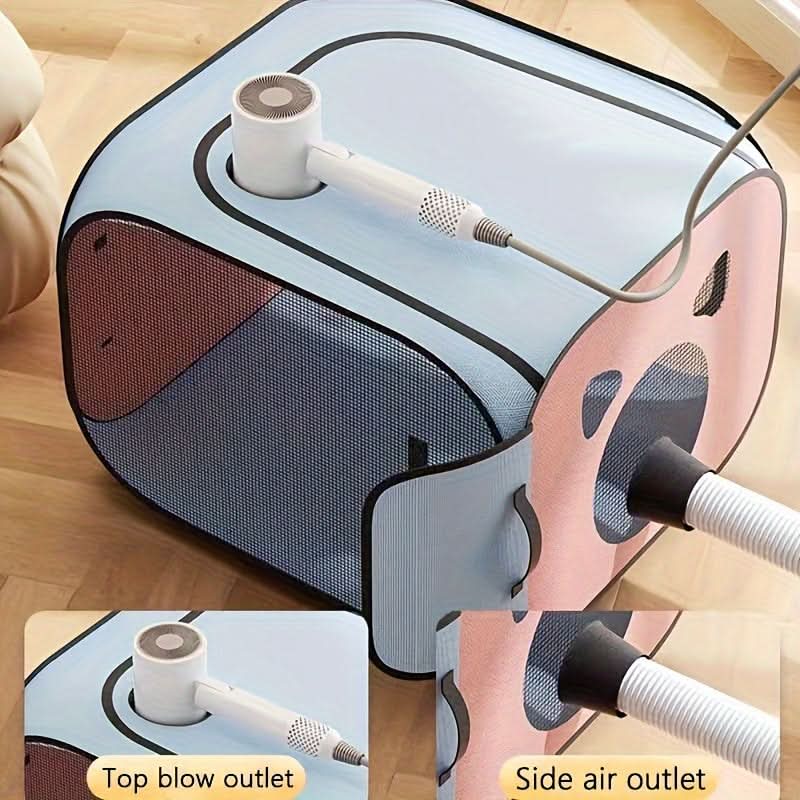 Foldable Pet Drying Box for Cats & Small Animals