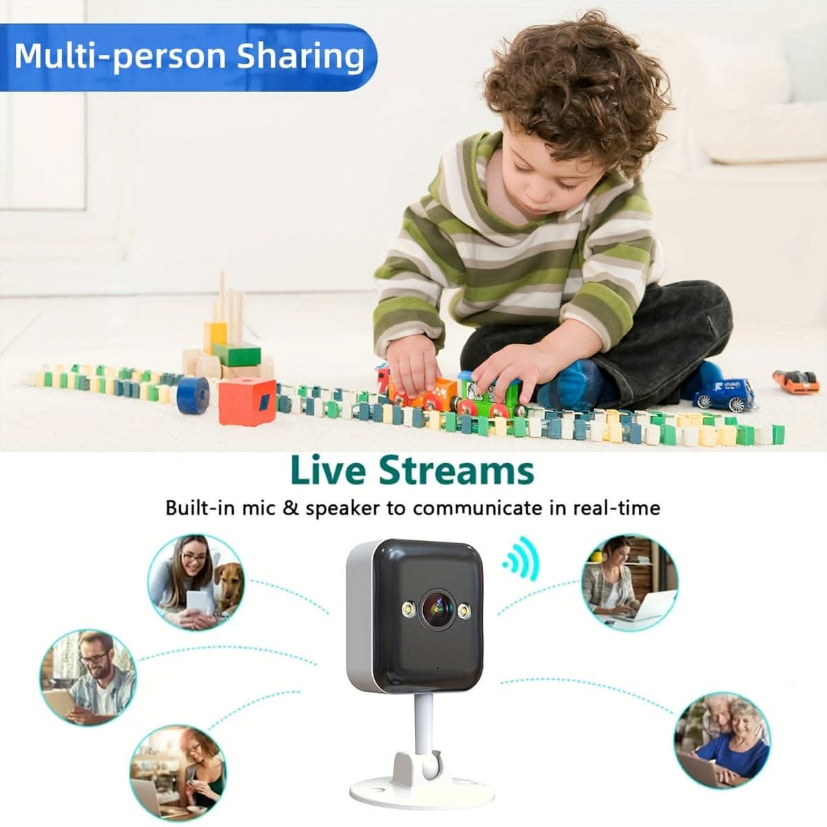 1080P Wireless Security Camera, Two-Way Audio