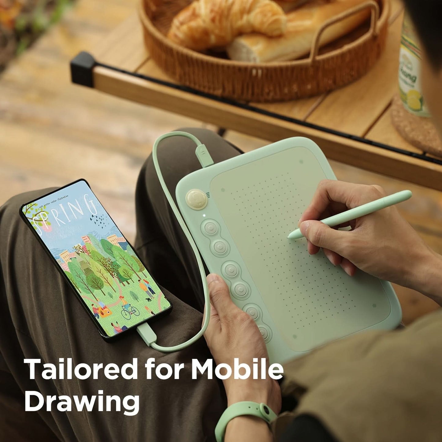 UGEE Q6 Portable Drawing Tablet - Green