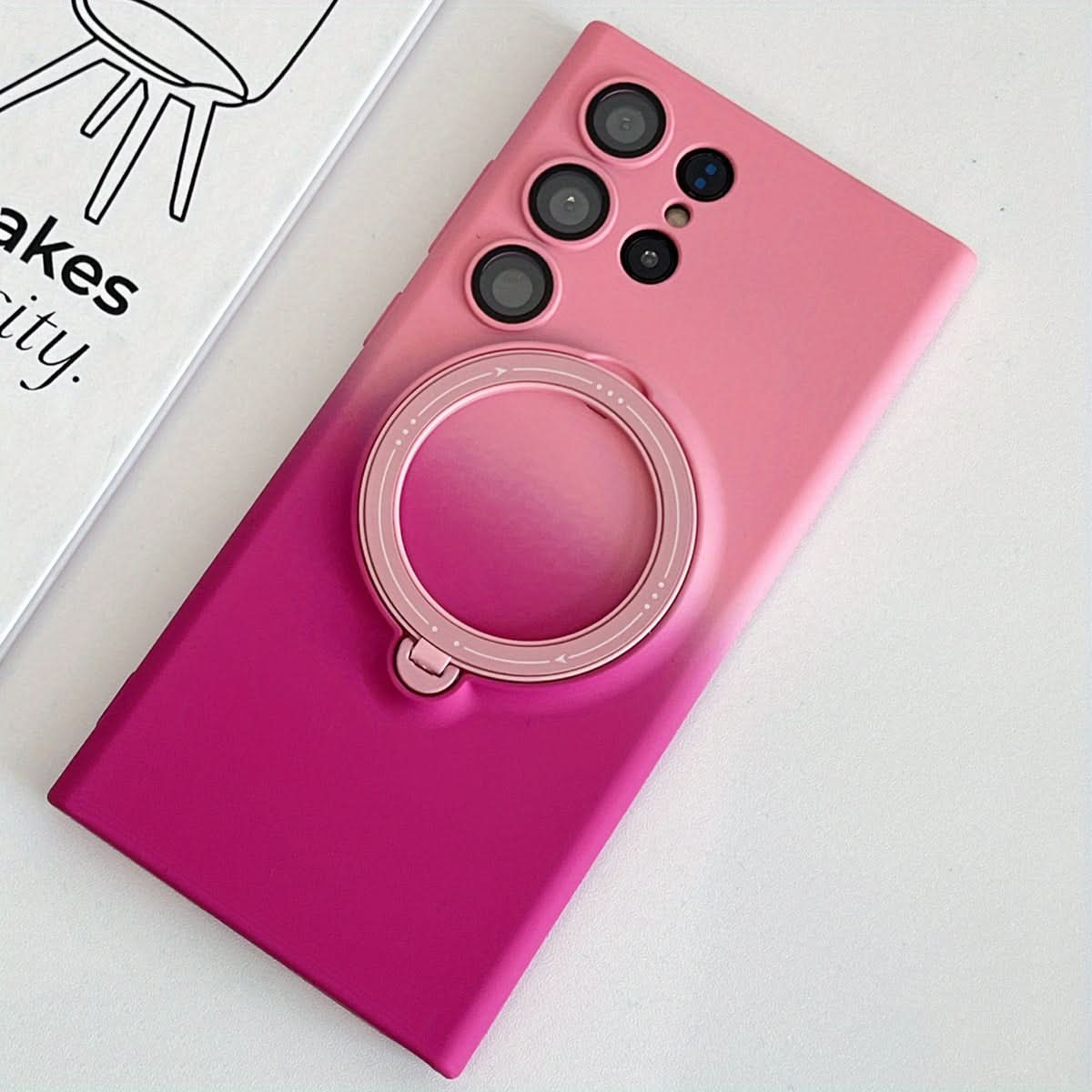 Retro Magnetic Case with Lens Protector for Samsung Galaxy S23 Series