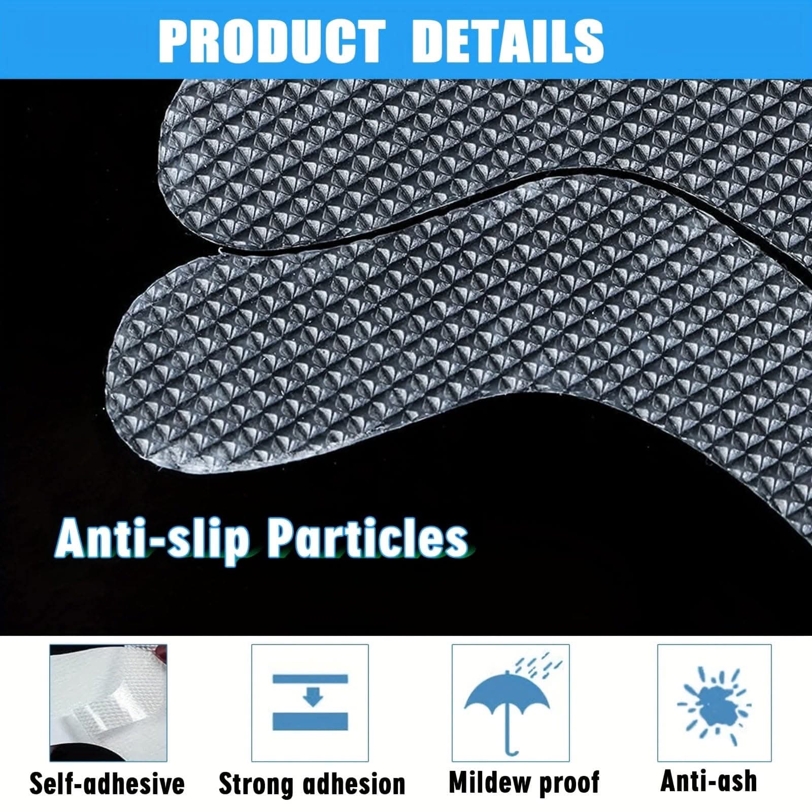 24pcs Premium Clear Anti-Slip Stickers - Maximum Grip for Bathroom Floor & Shower