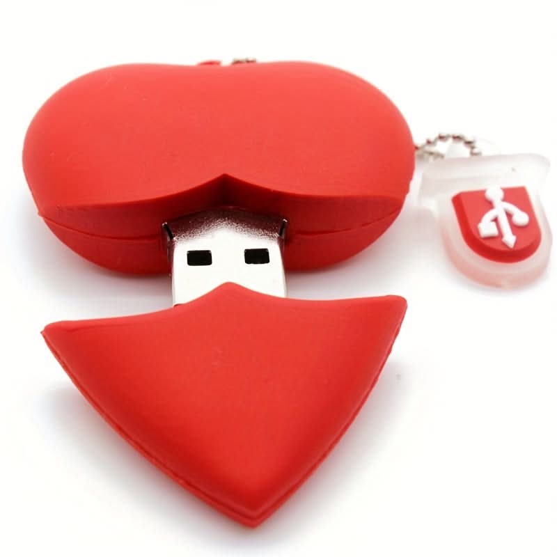 Cute Heart-Shaped USB Drive