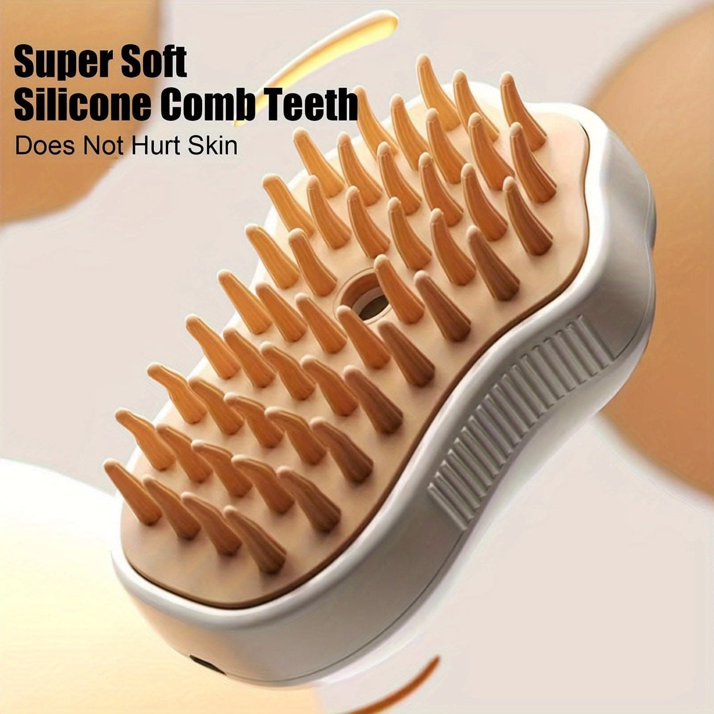 3-in-1 Electric Steam Brush - Ultimate Grooming Tool - Stylish Paw Design