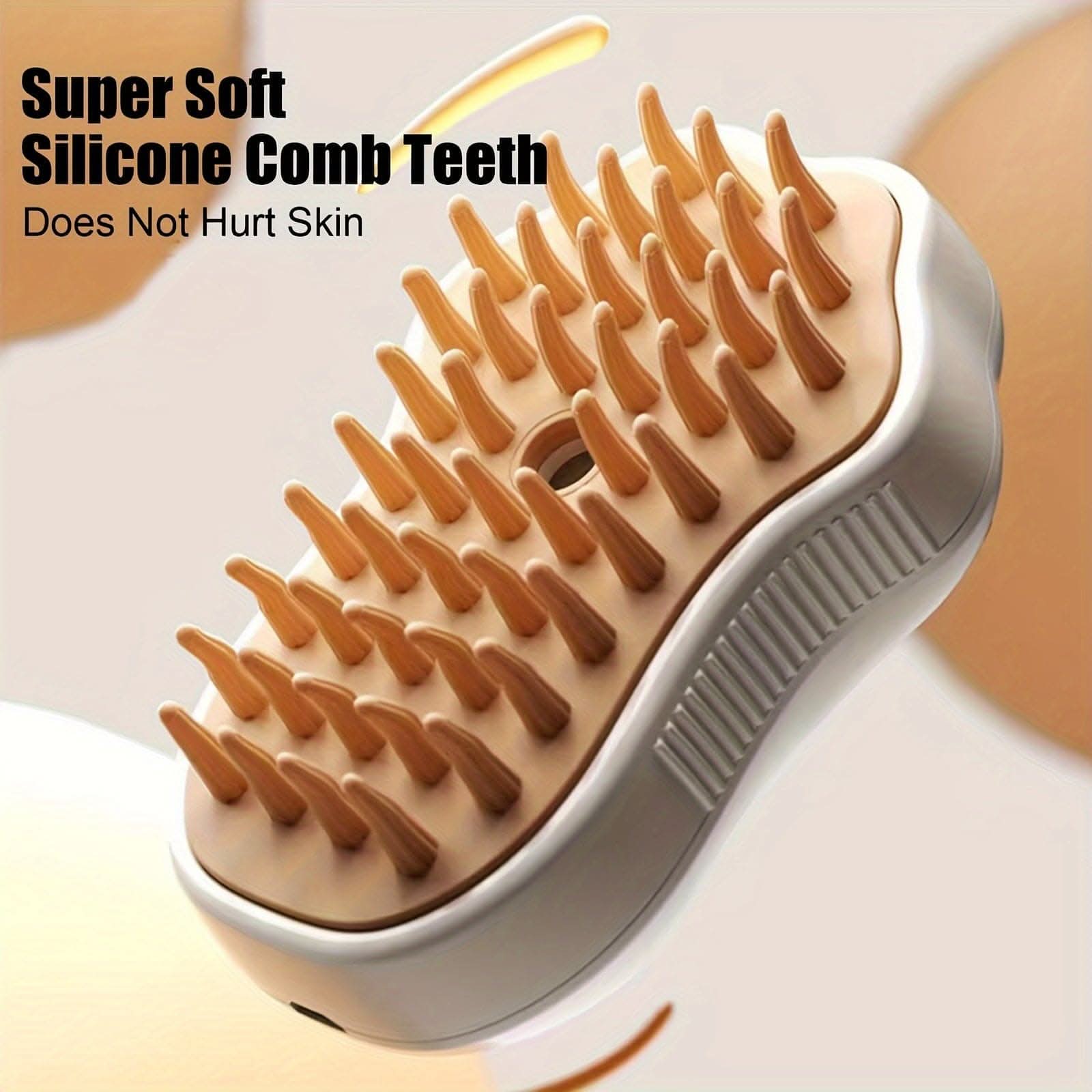 3-in-1 Electric Steam Brush - Ultimate Grooming Tool - Stylish Paw Design