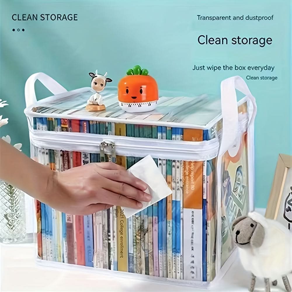Clear Storage Bag for Students - Versatile Organizer for Books & Supplies