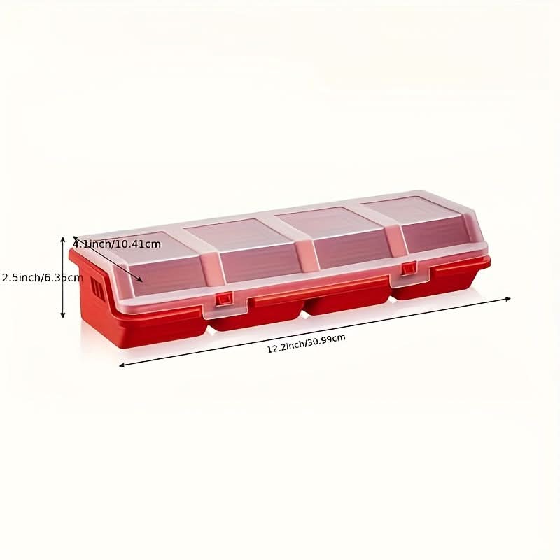 4-Compartment Small Parts Organizer Box