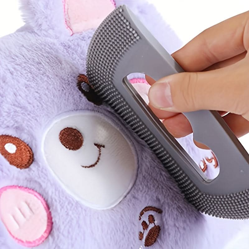 Easy-Clean Silicone Grooming Brush for Pets