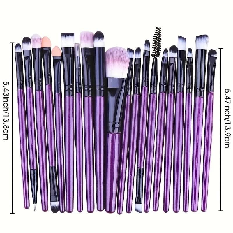 20Pc Makeup Brushes Set- Ideal For Makeup Beginners