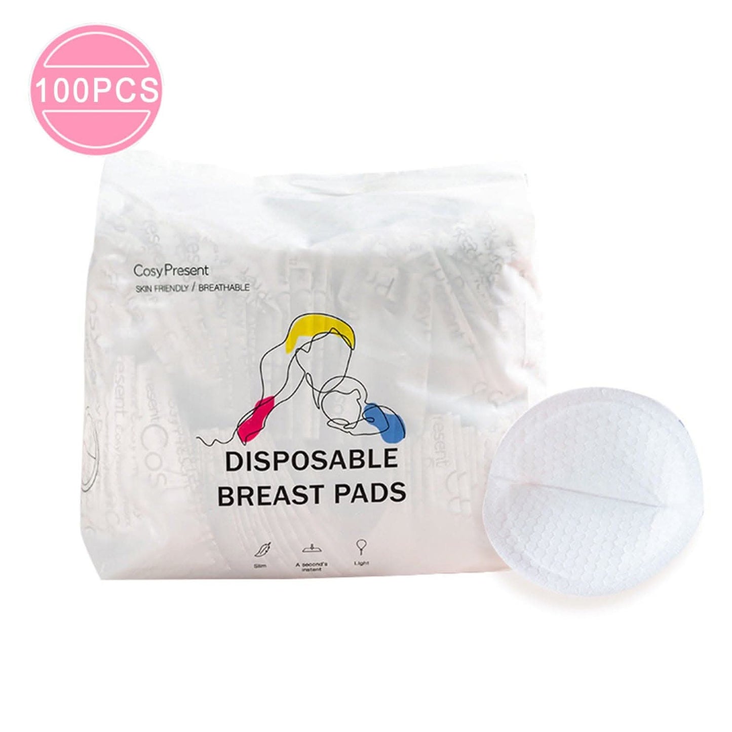 100pcs Disposable Nursing Pads