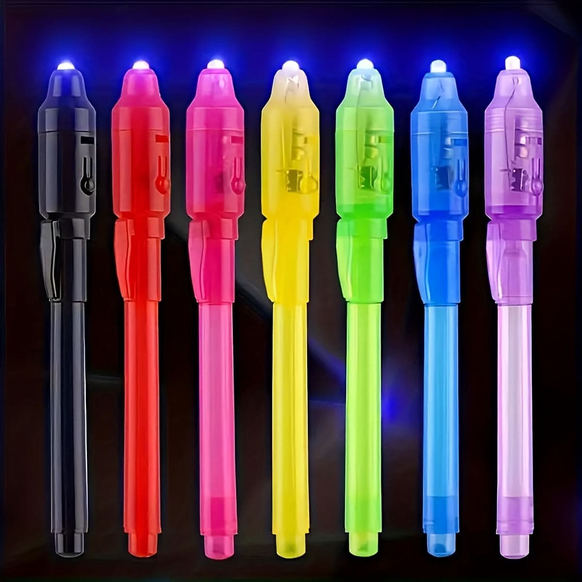 6-Pack Magic UV Glow Ink Pens – Invisible Markers