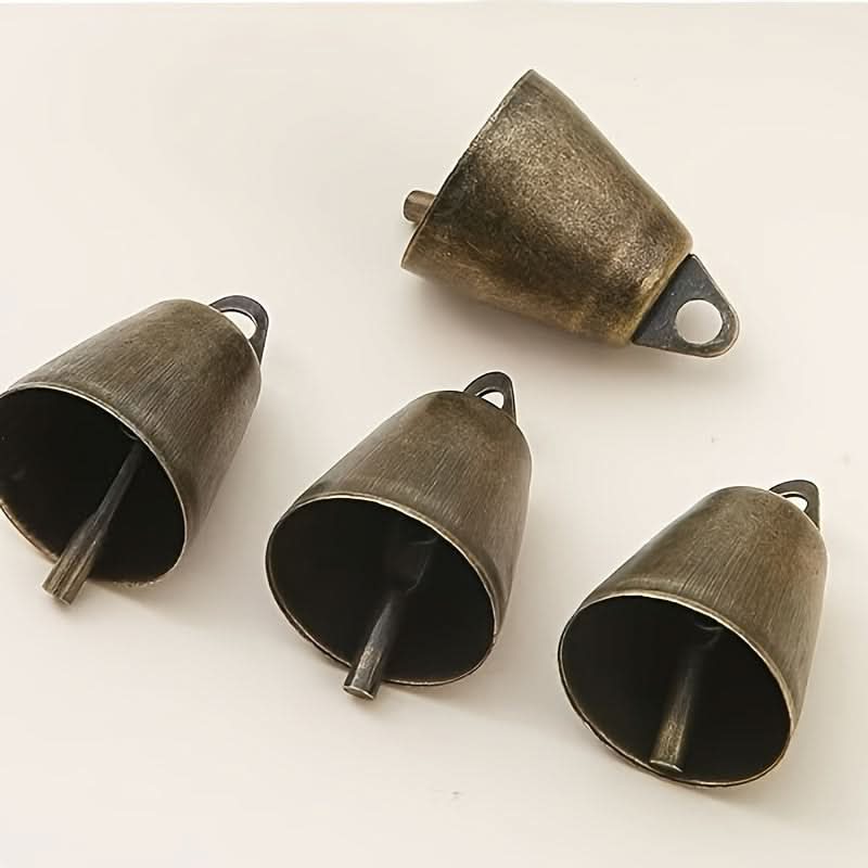 10-Piece Antique Bronze Dog Cowbells