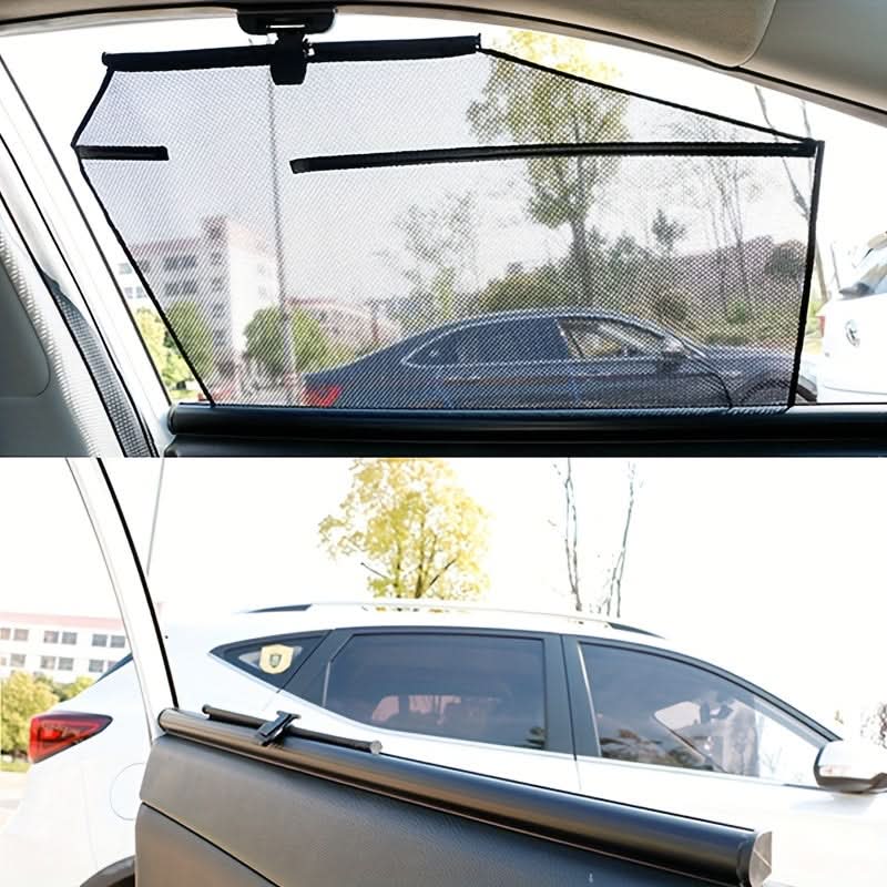 Retractable Car Sunshade Curtain – Easy-Roll Polyester Design for Side Window