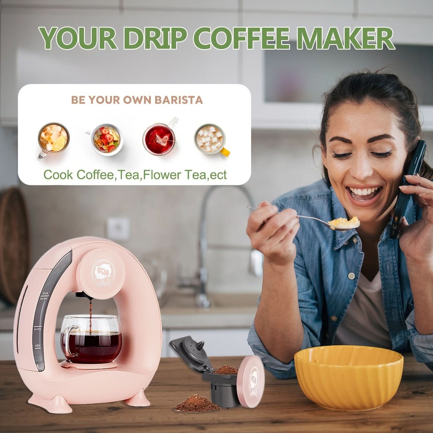 Compact Single Serve Travel Coffee Maker