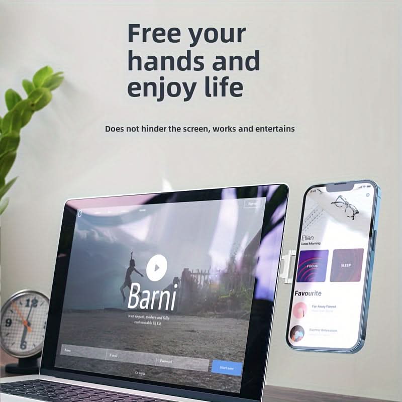 Magnetic Phone Grip Stand, Aluminum Alloy Holder