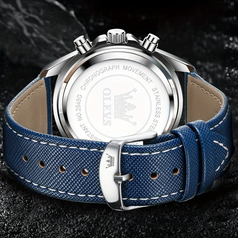 OLEVS Men's Luxury Chronograph Moon Phase Watch