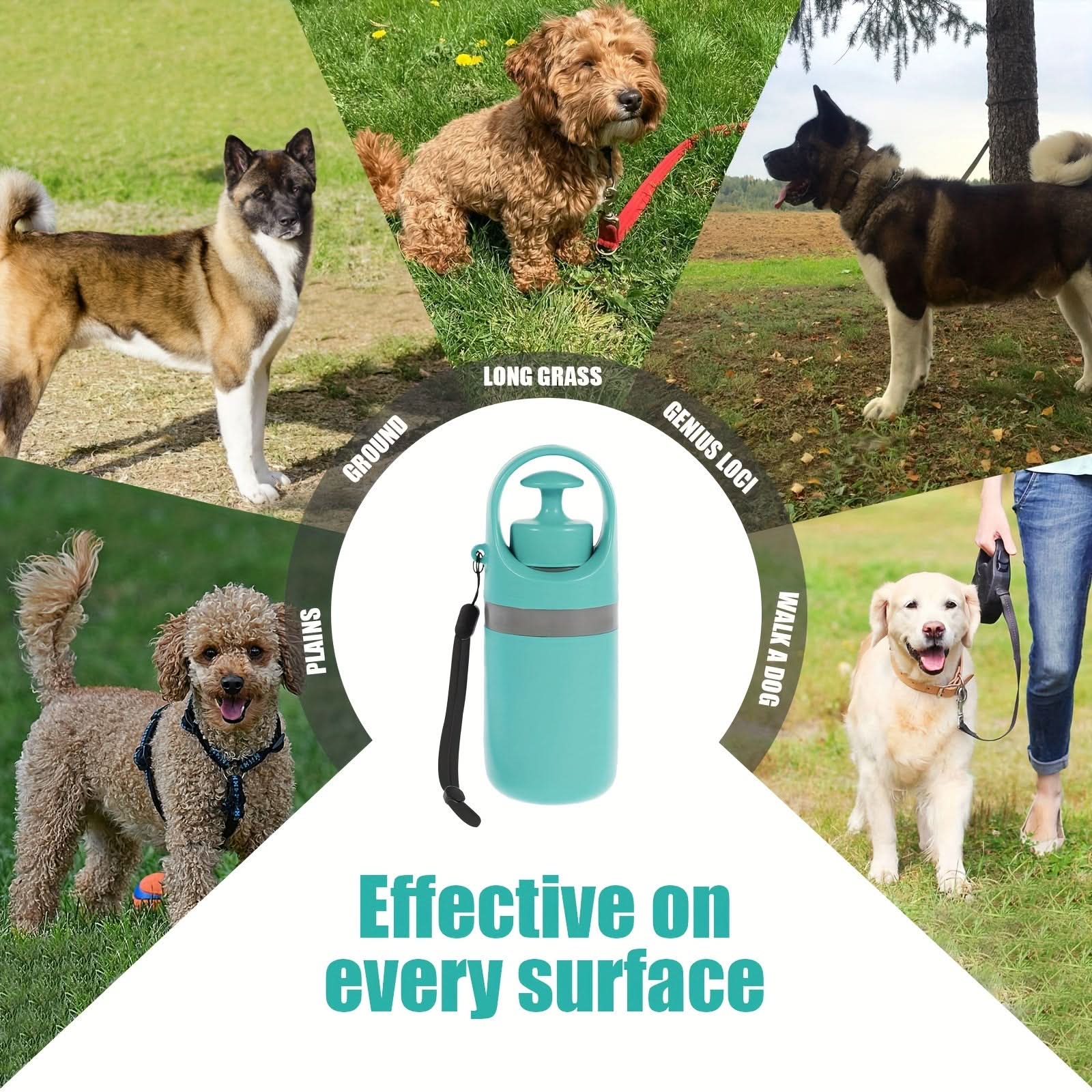 Portable 6-Claw Dog Poop Picker – Outdoor Scooper with Bag