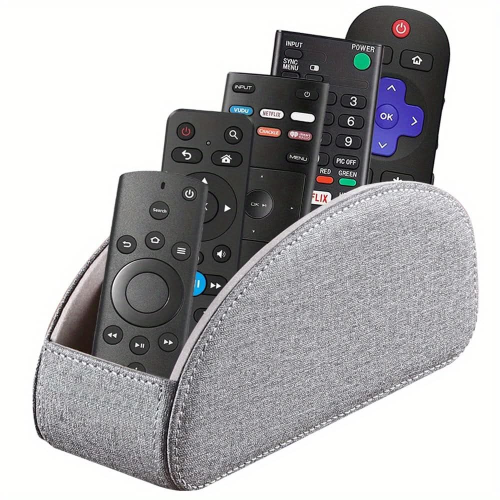 Luxurious PU Leather Remote Control Organizer