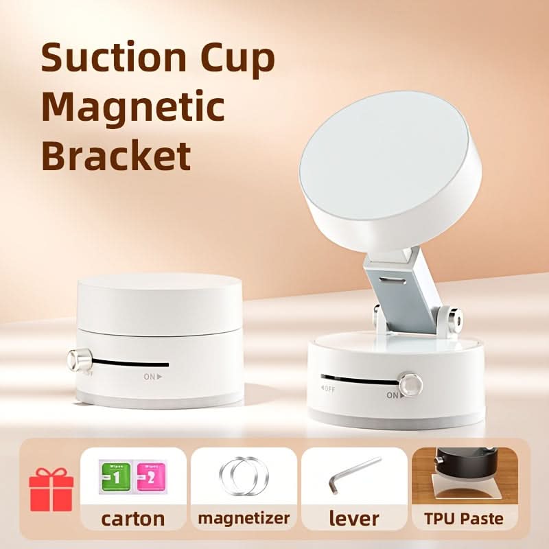 Magnetic Suction Phone Holder-Foldable Vacuum Mount