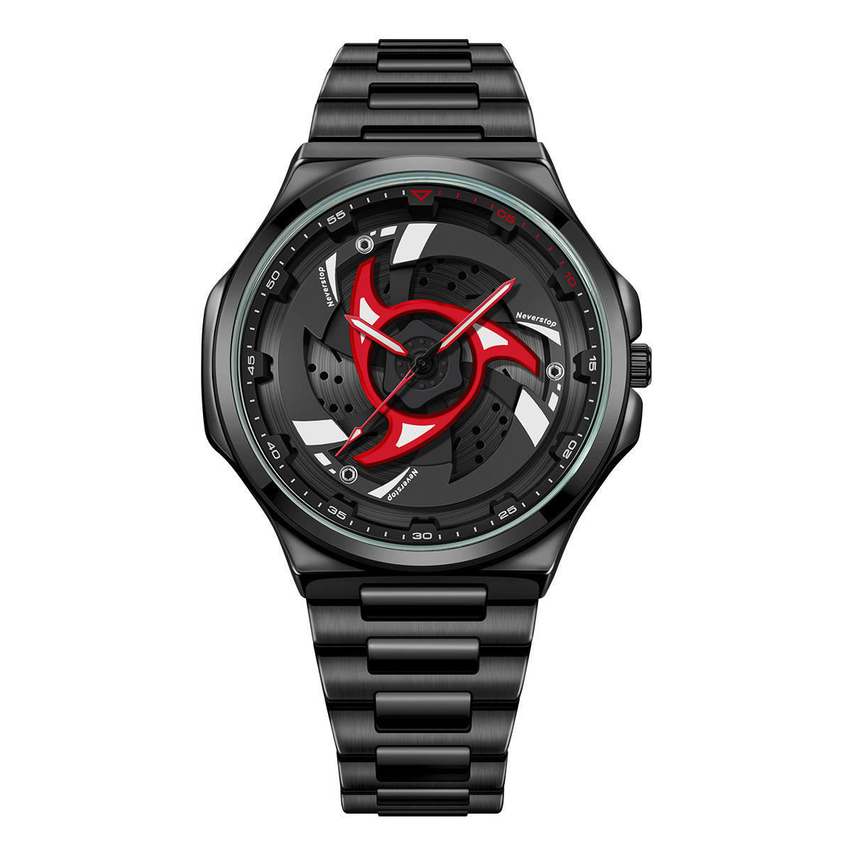 Neverstop 946 Rotating Bezel Dial Quartz Watch With A Sporty Design For Men