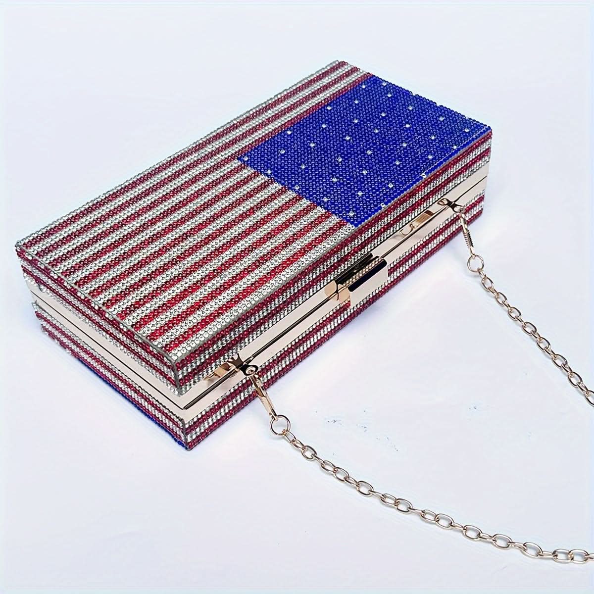 Mini Glitter Kiss Lock Party Clutch