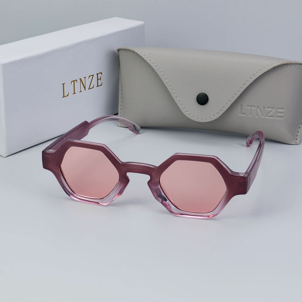 Retro Hip-Hop Polygon Glasses - Anti-Reflective, Square Frame for Men & Women