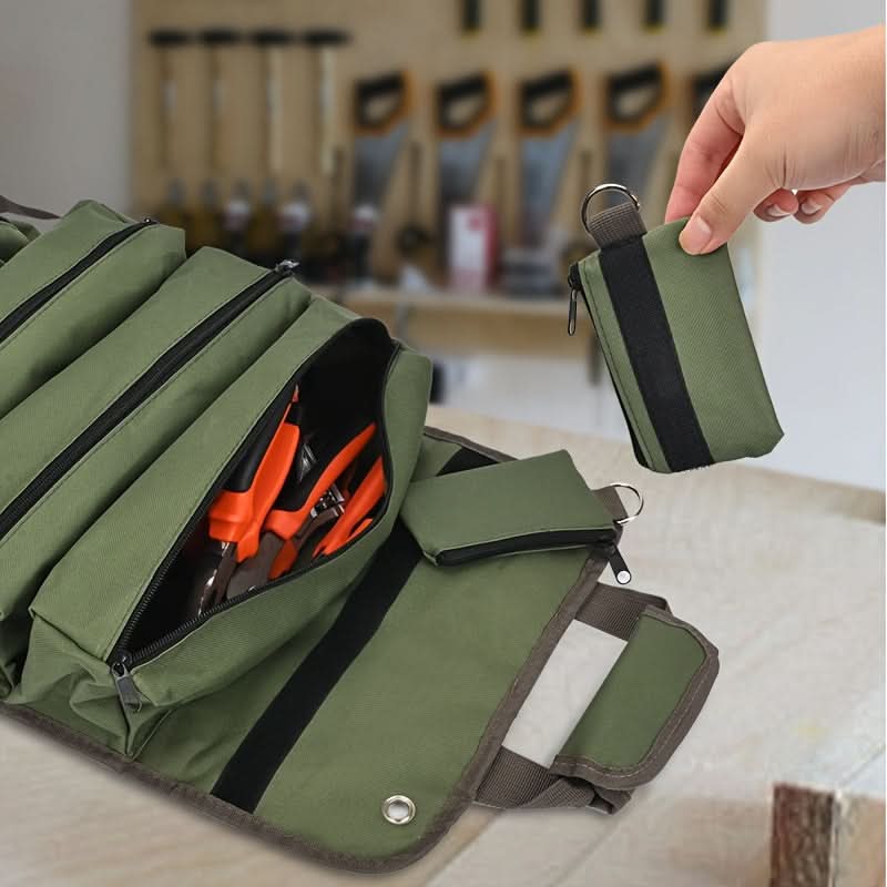 Heavy Duty Roll-Up Tool Bag with Pouches