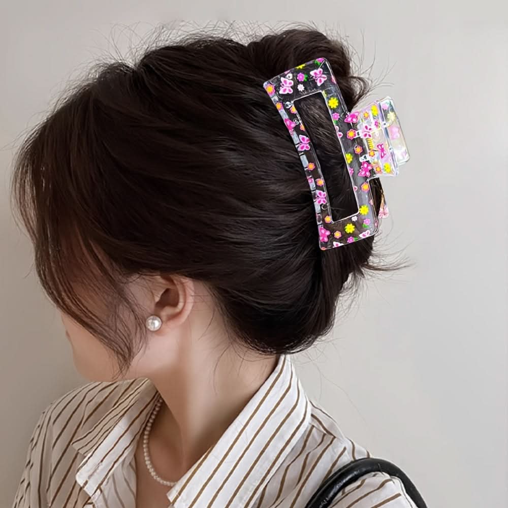 6-Piece Square Hair Clip Set for Women – Minimalist, Strong Hold