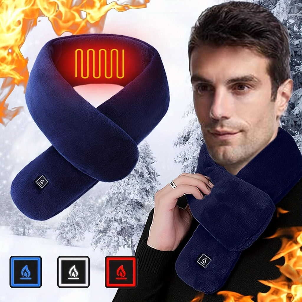 USB Heated Scarf – 3 Heat Settings, Washable Neck Warmer