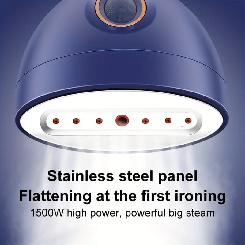 Portable 1500W Garment Steamer - Quick Wrinkle Removal & Travel-Ready