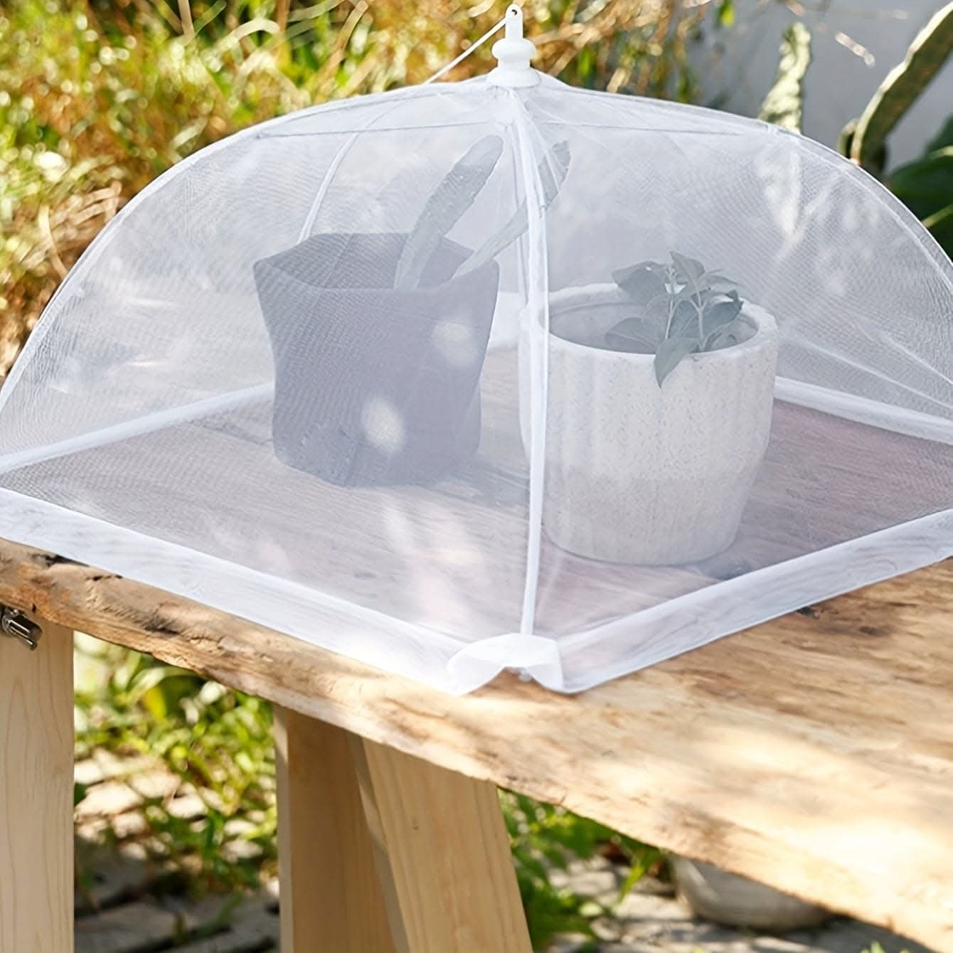 Foldable White Rice Cover – Waterproof, Fly-Proof