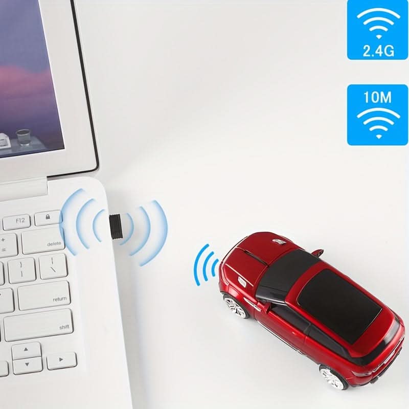 Car-Shaped Wireless Optical Mouse – 1200DPI