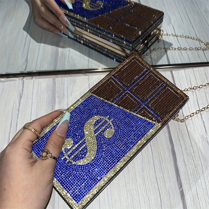 Mini Glitter Kiss Lock Party Clutch
