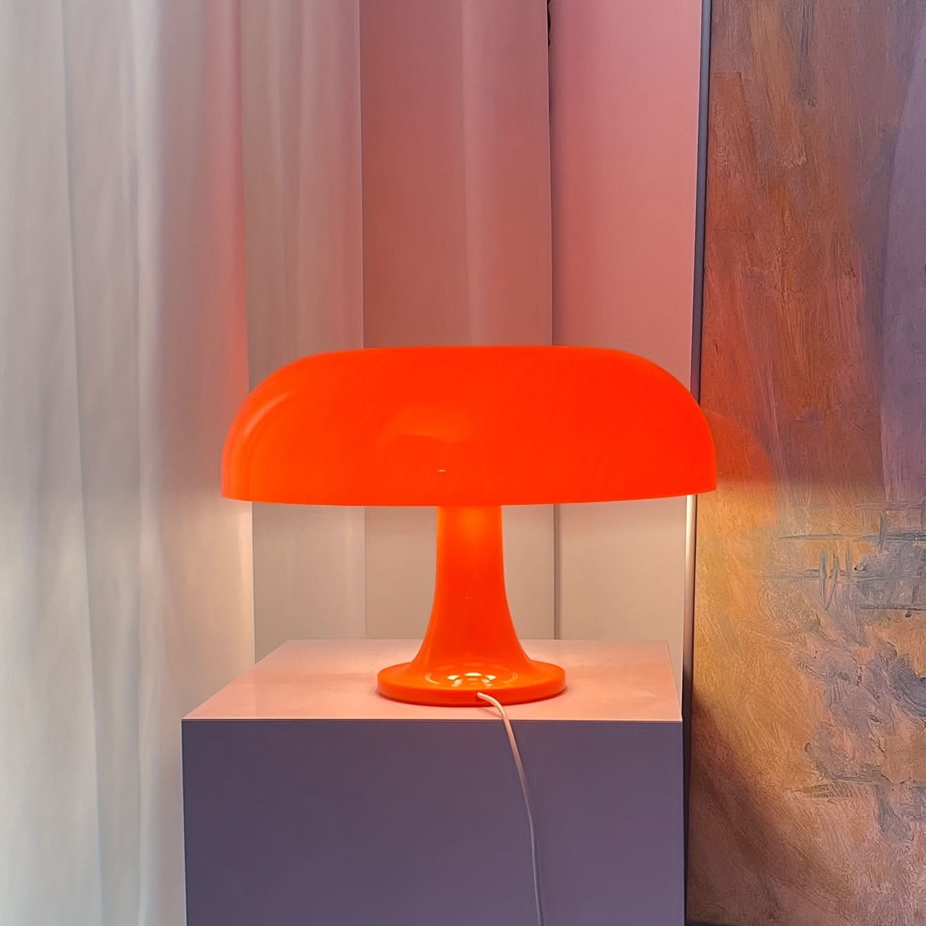 USB-Powered Lotus Mushroom Art Deco Lamp