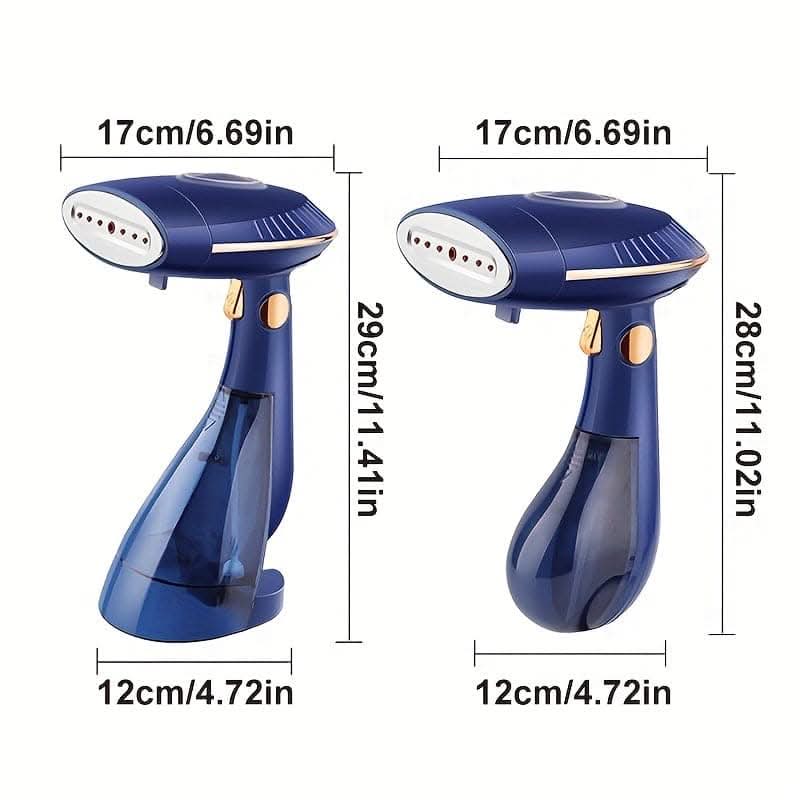 Portable 1500W Garment Steamer - Quick Wrinkle Removal & Travel-Ready