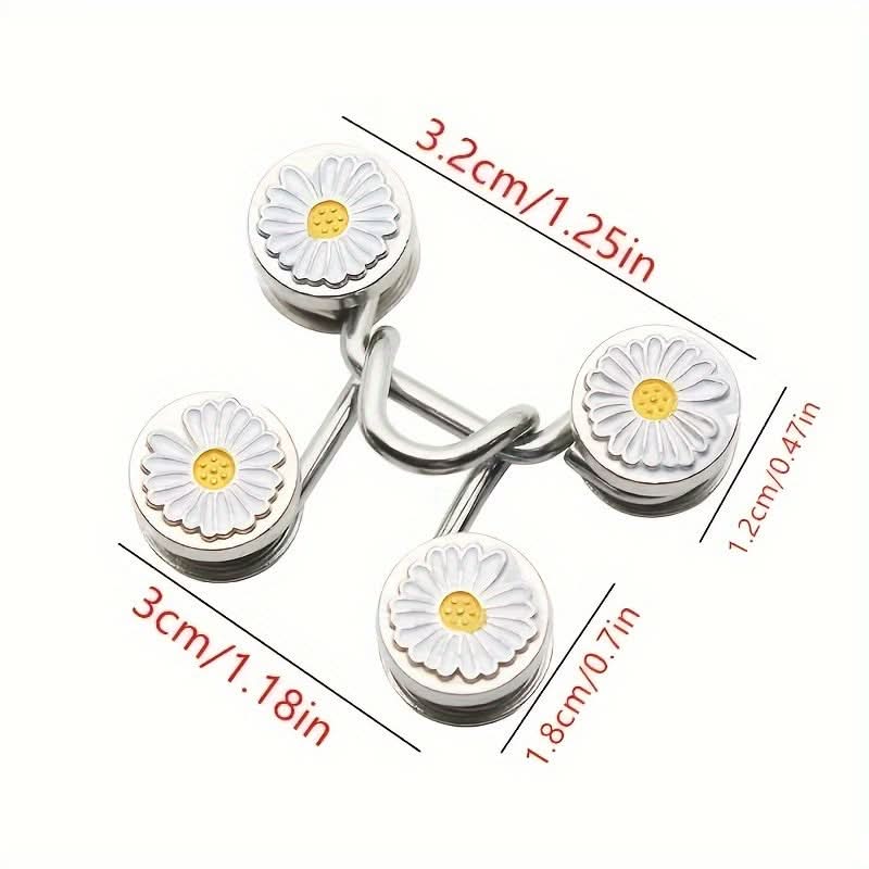 4 Sets Adjustable Waist Extenders for Jeans