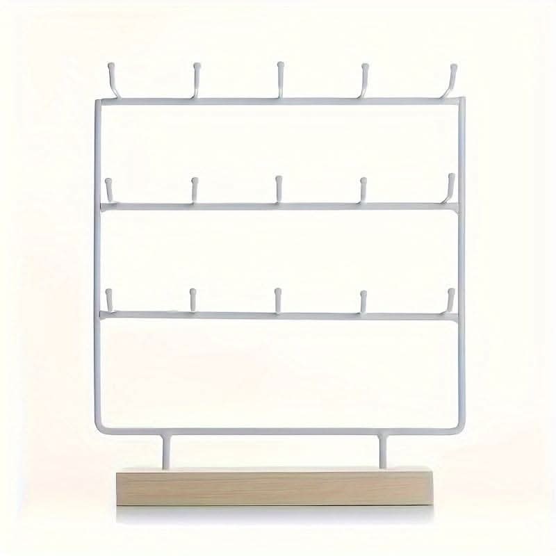15-Hook Crochet Earring Display Rack – Unique Jewelry Organizer
