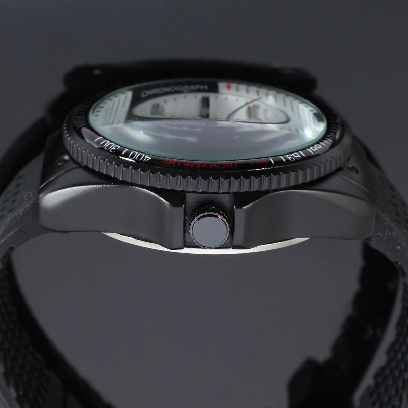 T-Winner Men’s Automatic Mechanical Watch – Rubber Strap Skeleton Dial Timepiece