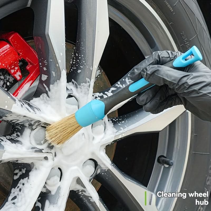 4-Piece Soft Bristle Car Detailing Brush Set
