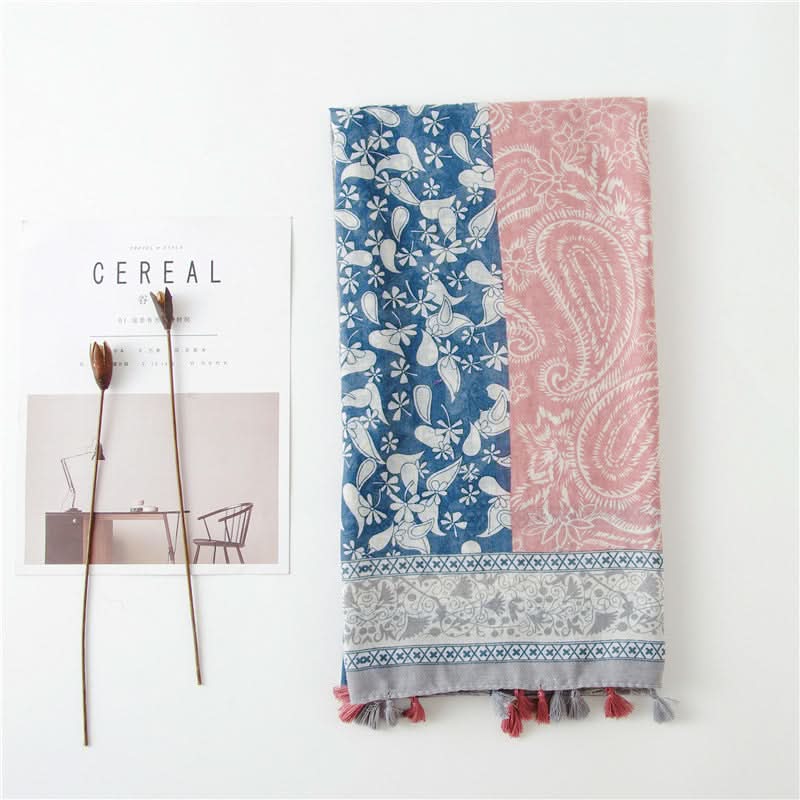 Ethnic Cashew Print Sun Protection Scarf