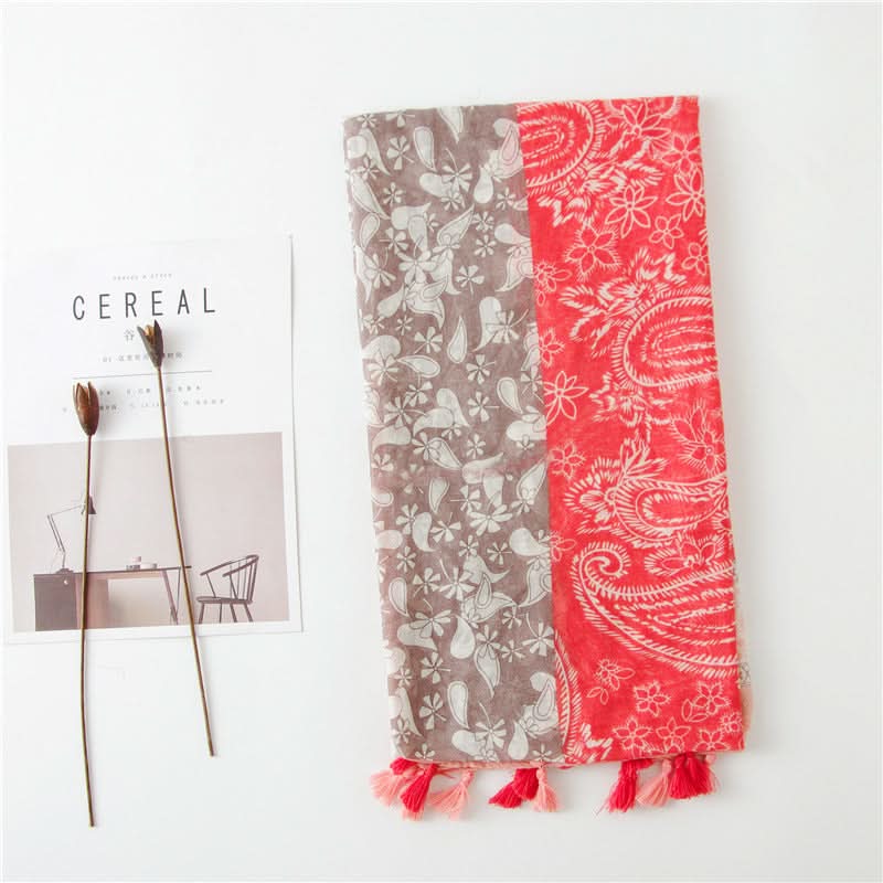 Ethnic Cashew Print Sun Protection Scarf