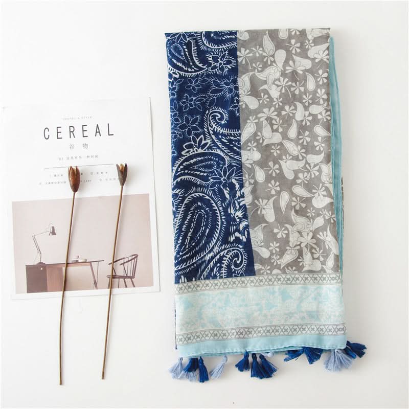 Ethnic Cashew Print Sun Protection Scarf