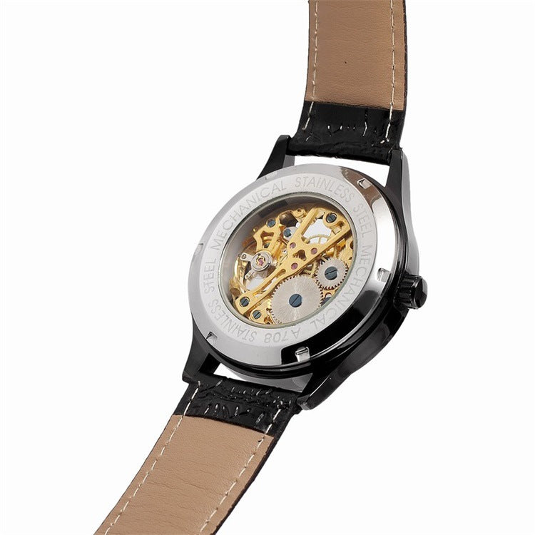 T-WINNER Hollow Automatic Mechanical Watch for Men – 30M Waterproof Timepiece