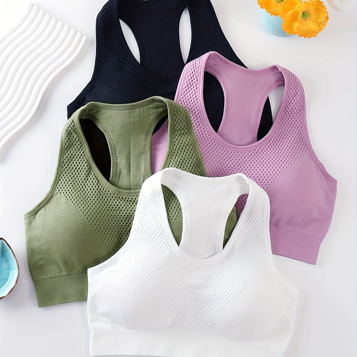 4-piece Pack Women’s Racerback Sports Bras