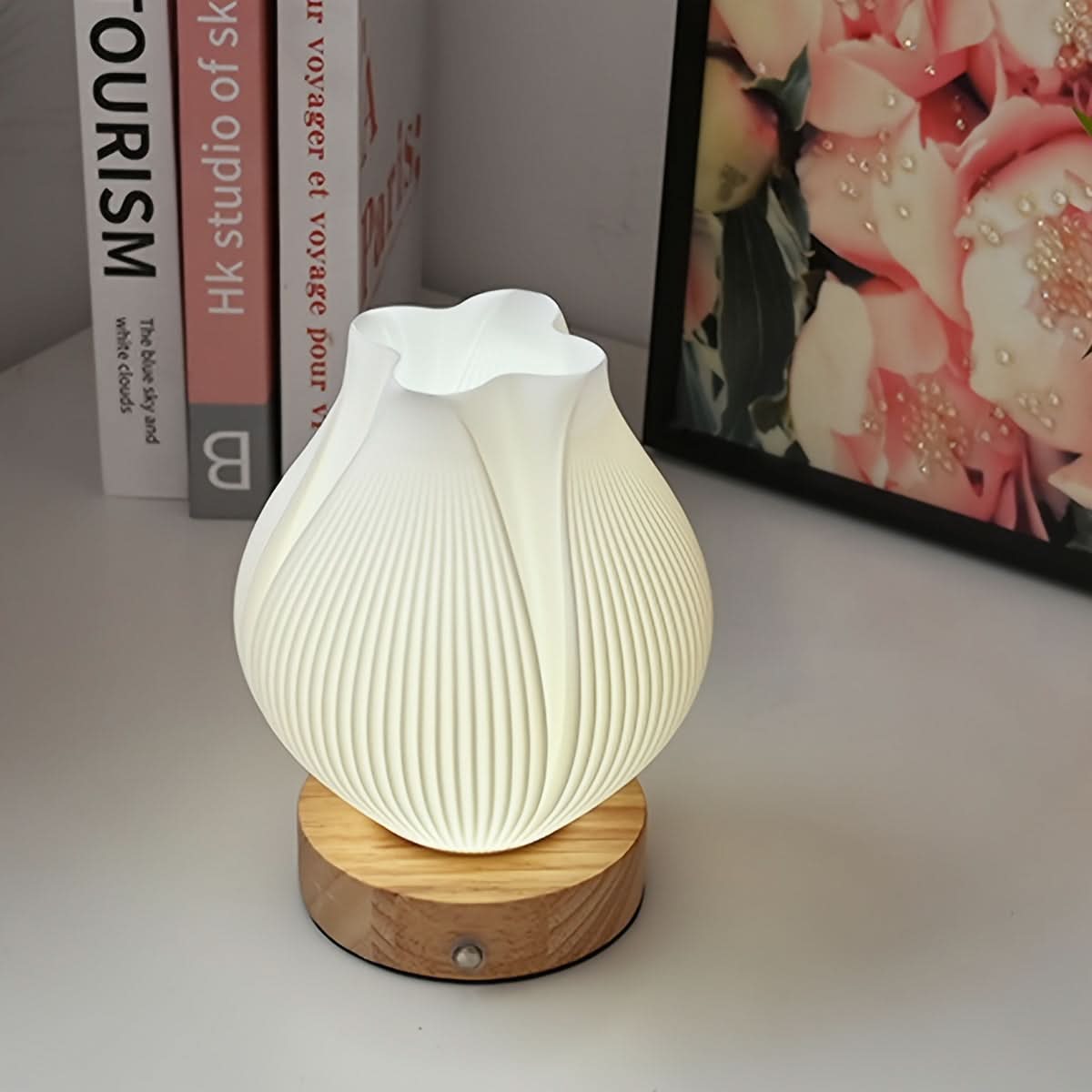 Chic Bedside Table Lamp - USB Powered LED Night Light