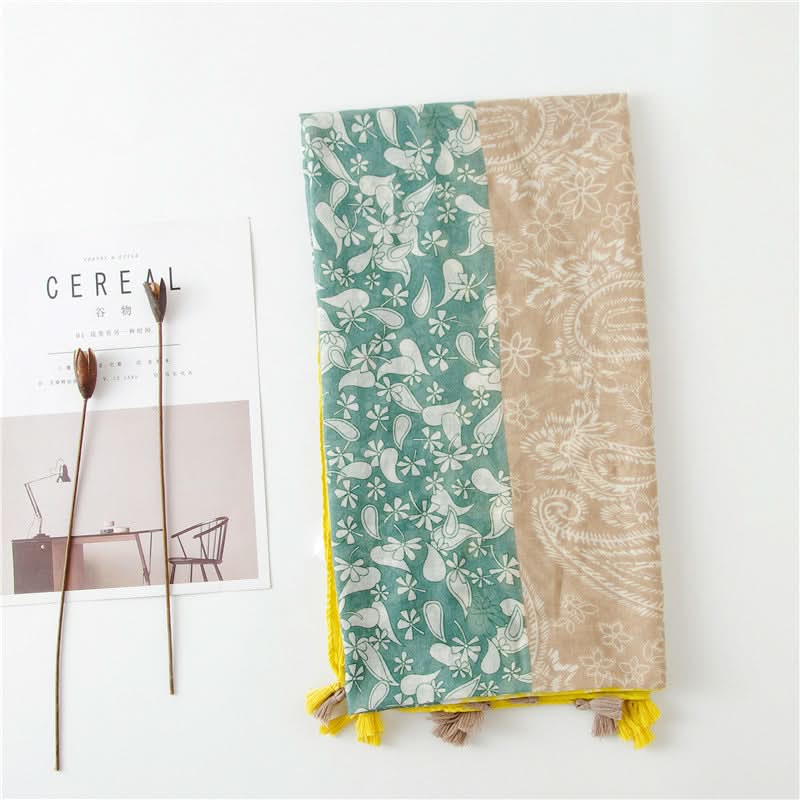 Ethnic Cashew Print Sun Protection Scarf