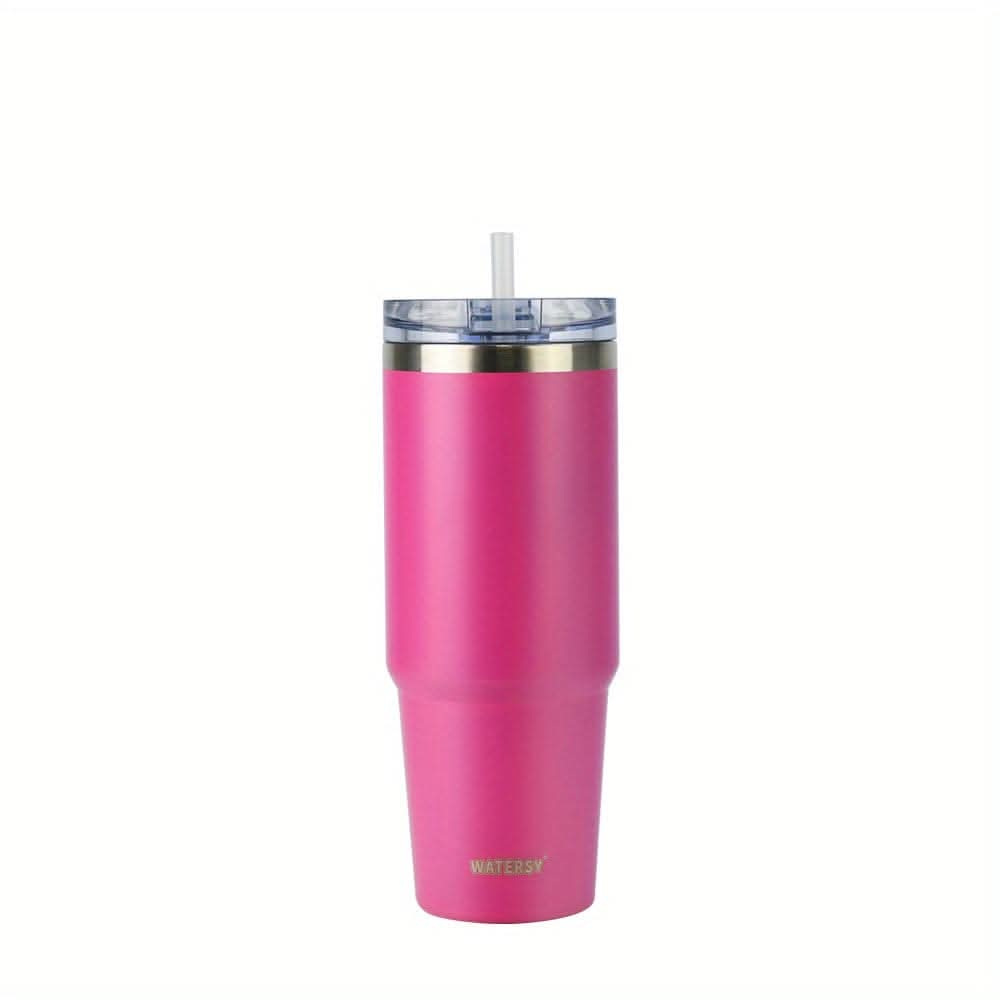 30oz Stainless Steel Tumbler with Straw