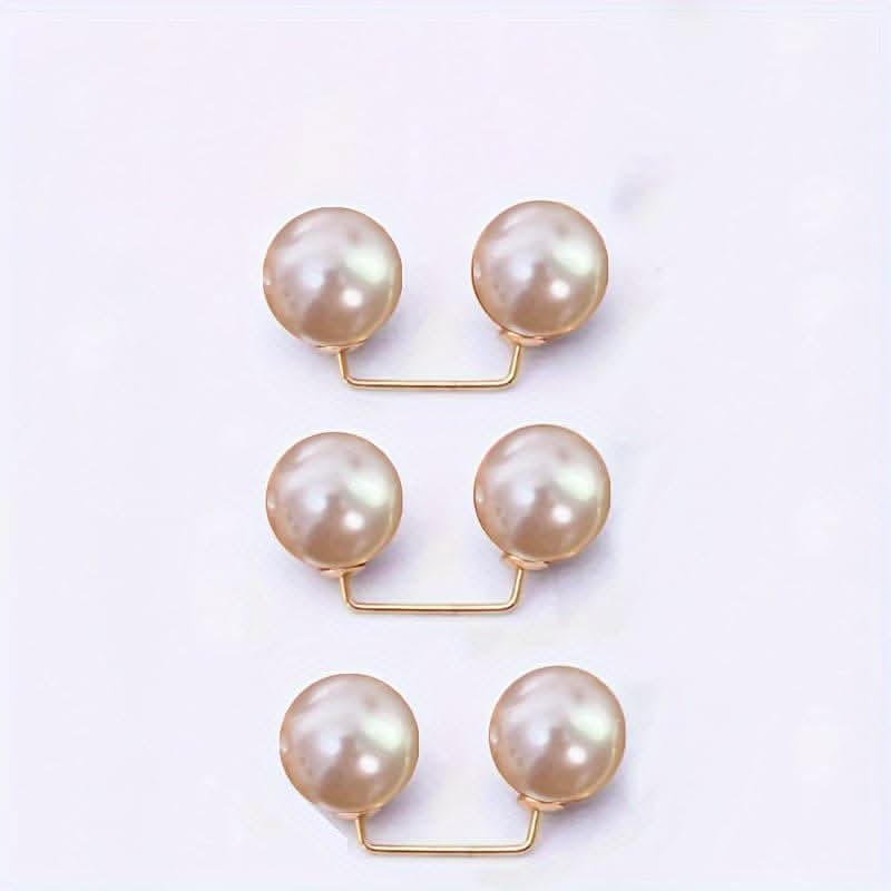 Pack of 3 Pearl Brooch Pins for Waist Cinching
