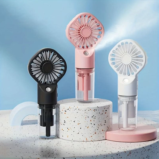 Portable Handheld Spray Fan with USB Rechargeable 800mAh Battery