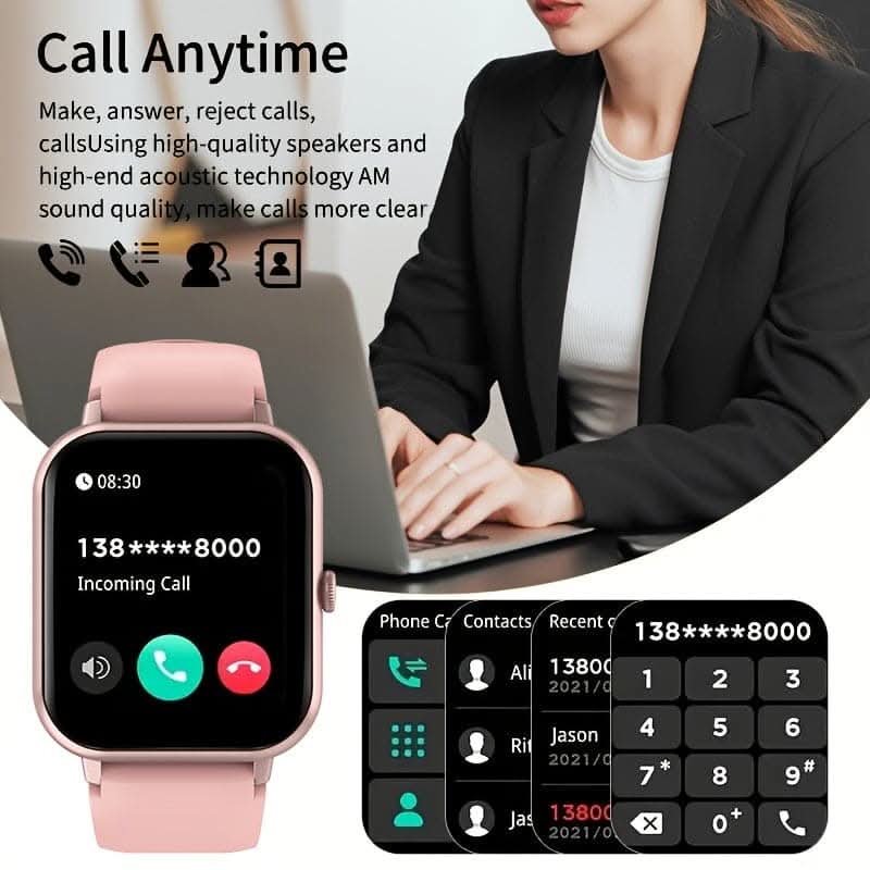 Smartwatch with 1.83" Full Touch Screen – Text, Call, and 100+ Sports Modes